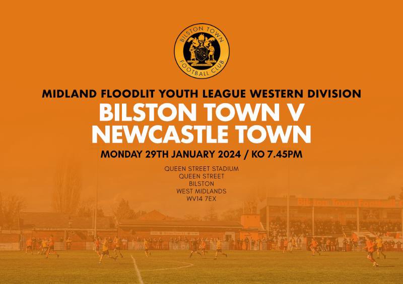 We are back! ⚽️

Monday night football hosted at Queen Street against the still unbeaten Newcastle Town. Several new signings to be involved in the matchday squad, so come along and show your support for the young Steelmen! 🟠
