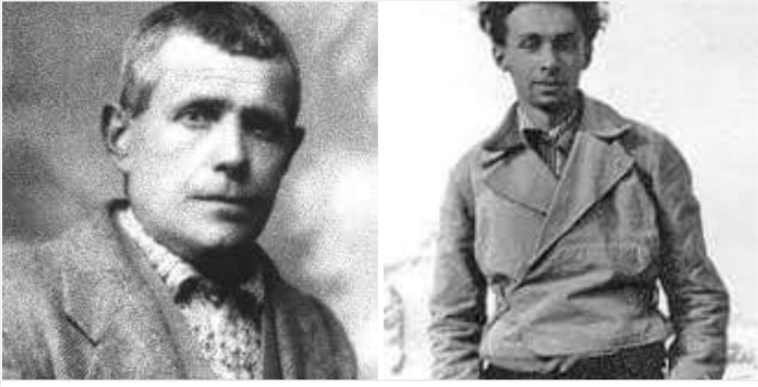 #HMD2024 
This is Lorenzo Perrone (left), a Catholic man who saved Primo Levi’s life in Auschwitz, and whom Levi’s children, his daughter Lisa Lorenza, and his son Renzo, are named in honour of. Lorenzo was not a prisoner but a hired worker, a mason. One day in summer 1944