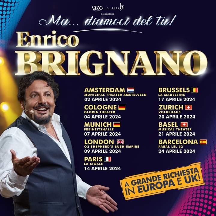 💥ENRICO BRIGNANO EN BARCELONA💥

➡️ Miércoles 24/04/2024 a las 20:30h en la sala Paral.lel 62 - BARCELONA

🎟️: bit.ly/BrignanoBcn

#enricobrignano #espectaculosenbarcelona #ItaliaES <a href="/parallel62bcn/">Paral·lel 62</a>