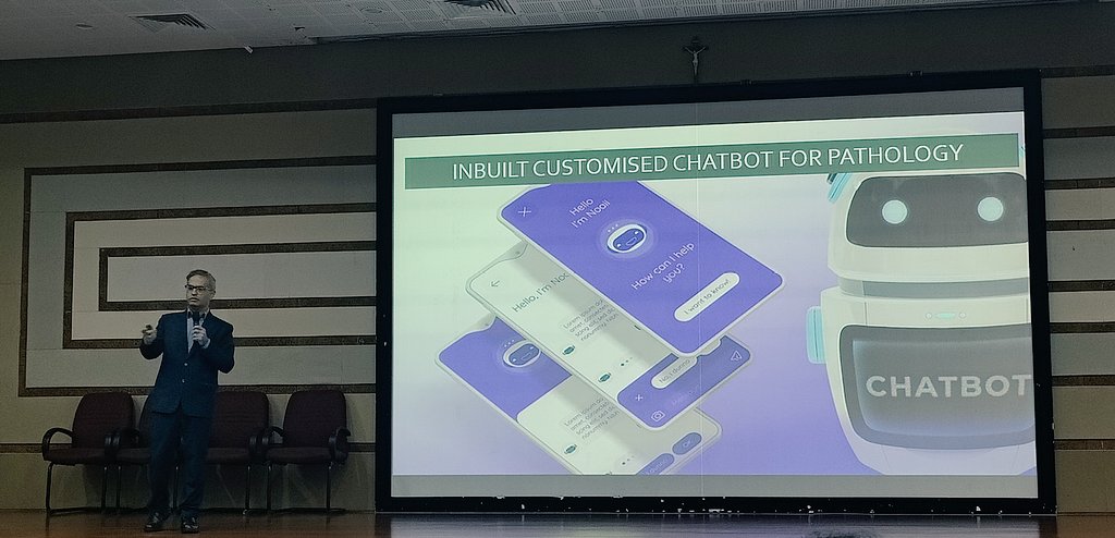 Dr. Ramya Suresh (@ramyapathology) on Twitter photo #mottirl Dr. Raj Singh <a href="/mydermpath/">Raj Singh MD</a> at St. John's Medical College talking about AI realm in Pathology. Blown away! 🤩
Catch him tomorrow at Fortis Cancer Summit!
#pathology #guestspeaker #dermpath #ai #ArtificialIntelligence #future #stjohns #healthcare #Innovation #fangirl #mottirl Dr. Raj Singh <a href="/mydermpath/">Raj Singh MD</a> at St. John's Medical College talking about AI realm in Pathology. Blown away! 🤩
Catch him tomorrow at Fortis Cancer Summit!
#pathology #guestspeaker #dermpath #ai #ArtificialIntelligence #future #stjohns #healthcare #Innovation #fangirl