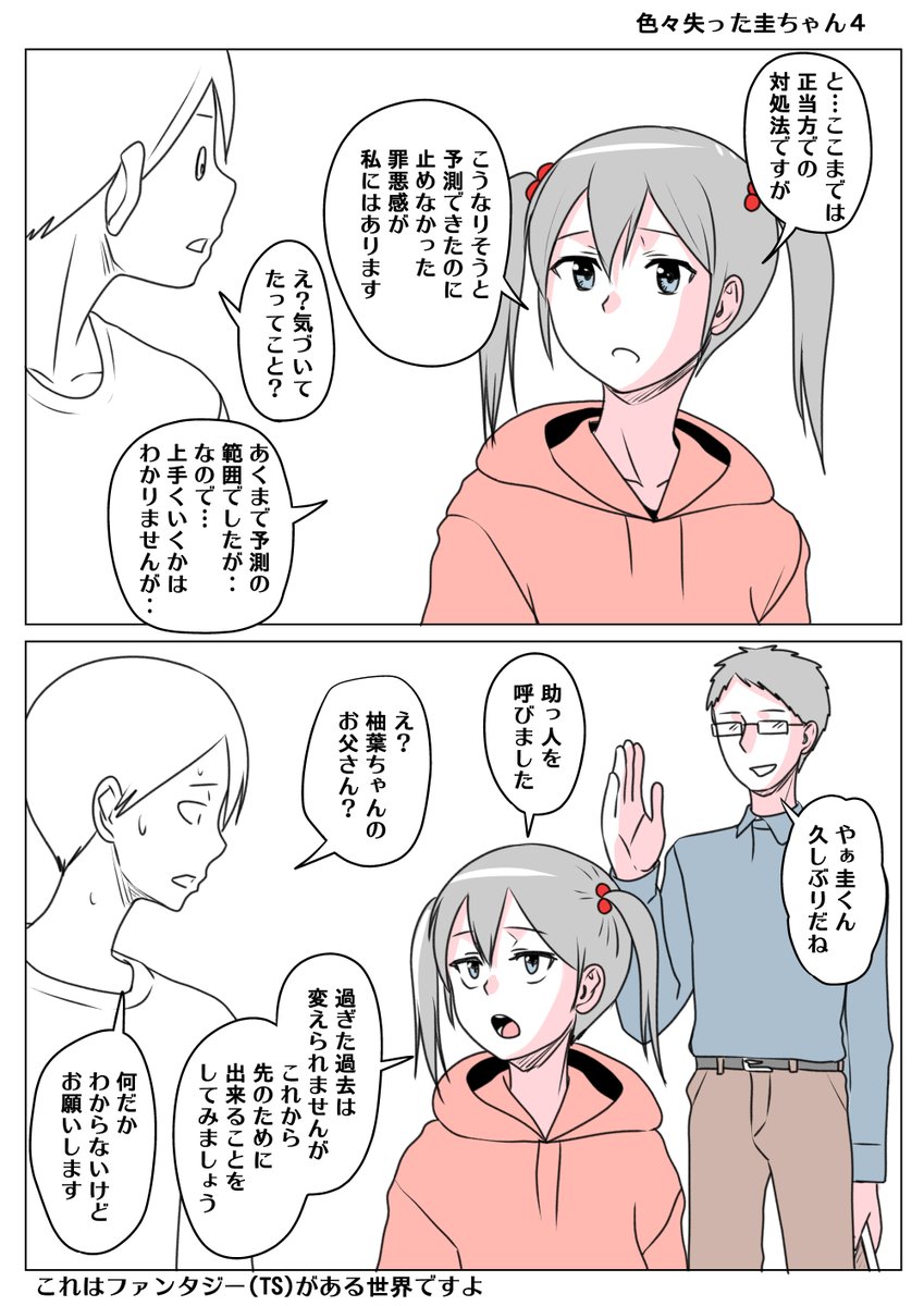 TS柚木先輩を目指した結果 色々失った圭ちゃん4
助っ人の柚葉のパパ
アンケート結果色々失った圭ちゃんを元のレールに戻す事ができるのか!? 