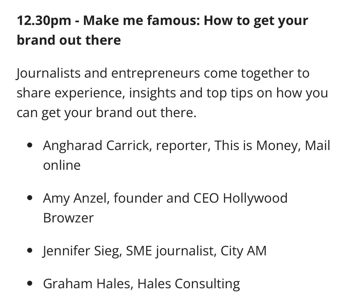 Looking forward to speaking at today’s @e_nation’s #StartUpShow!

See you there!

#enterprisenation #startupshow #amyanzel #hollywoodbrowzer #ceo #founder