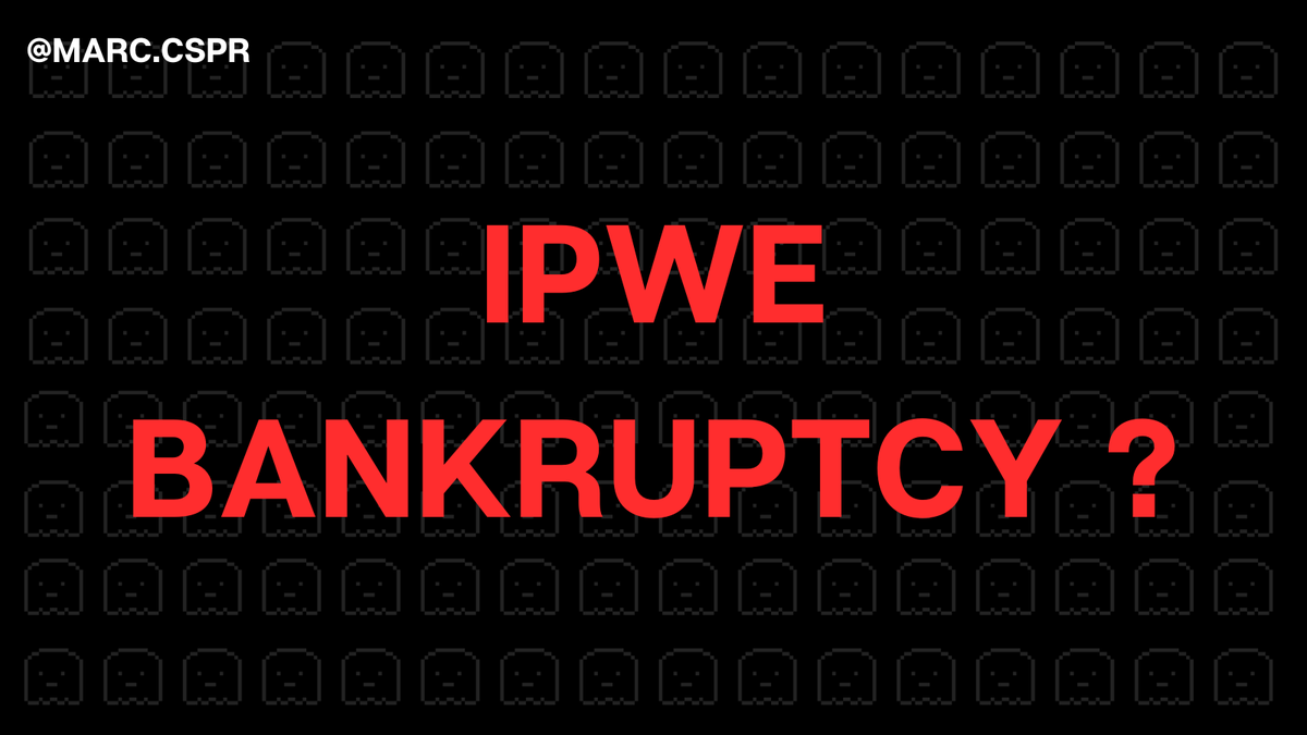 Marc_CSPR's tweet photo. 📉 IPWE Bankruptcy ?

No worries about #IPwe's announcement for $CSPR. They were a partner, yes, but let's remember that Casper has many other quality partners. The strength of the project is not in doubt. 💪

Another brilliant company will take over from IPwe. The #CSPR ecosystem remains dynamic and innovative.

Stay confident. #Casper Labs still has a lot to offer. Exciting announcements are coming!

Those who want to sell, go ahead and make some nice red candles so we can reload our CSPR bags.

And don't forget it's a "Voluntary Petition for Non-Individuals Filing for Bankruptcy" --> https://t.co/MKEMi5yxCZ