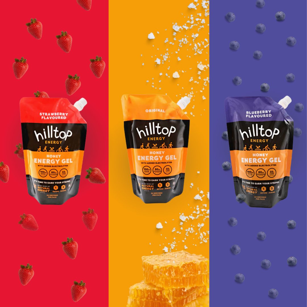 Don’t let your training goals wreck your eco goals - our bigger gel pouch are sustainable, compatible with our reusable flask &amp; perfectly aligned with your fitness mission.

More energy, less waste with Hilltop Energy 🙌🏼
bit.ly/3LOKoh7

#HilltopEnergy #NaturalEnergy