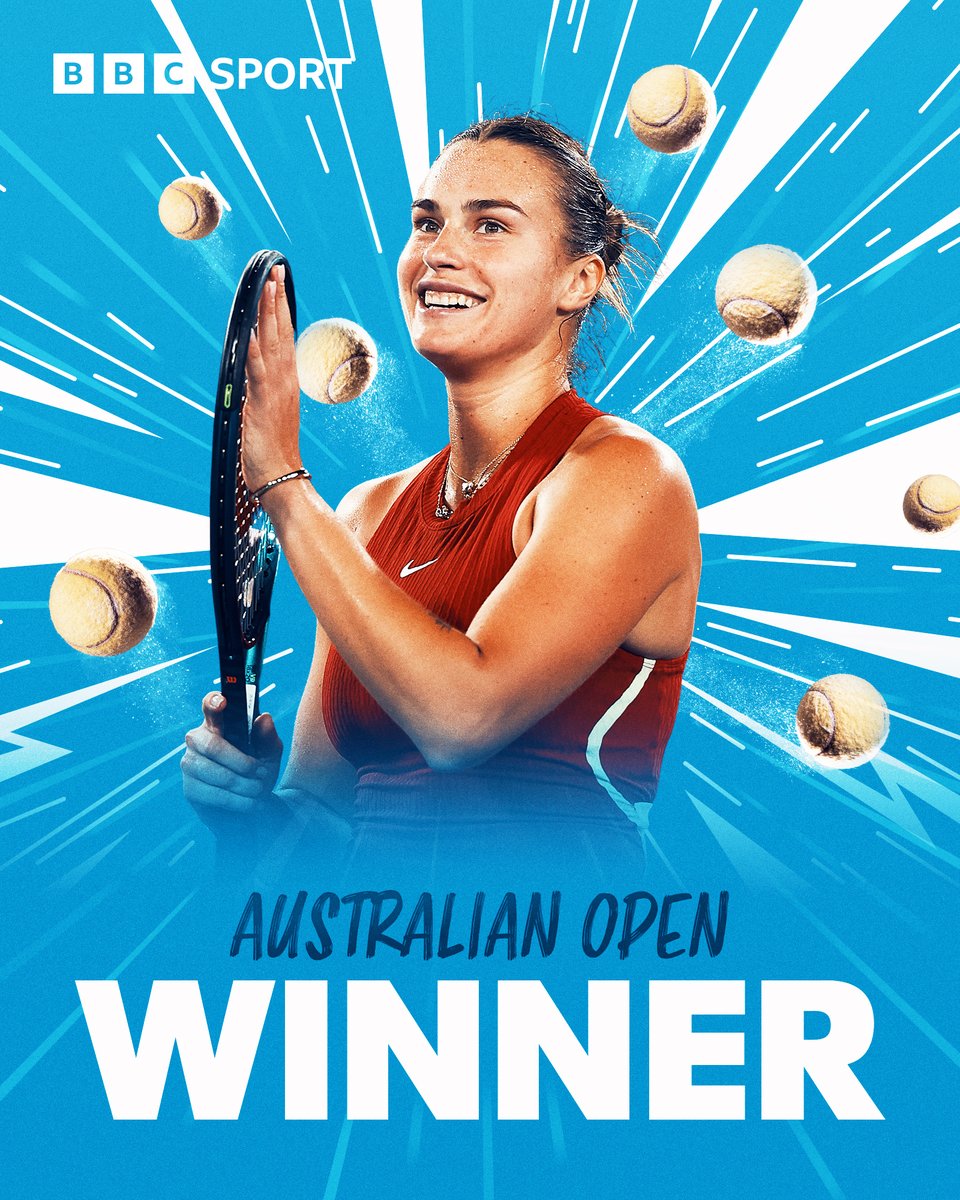 Aryna Sabalenka is #AusOpen champion - AGAIN! 

She beats Zheng Qinwen 6-3 6-2 to win the title in Melbourne for the second successive year. 🏆

#BBCTennis