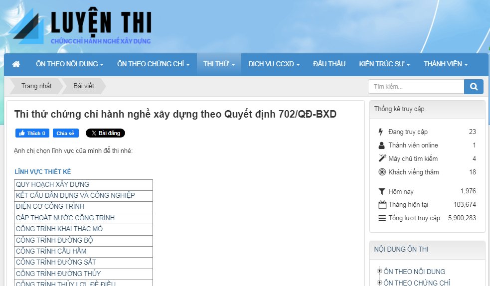 Luyện thi chứng chỉ xây dựng (@LuyenXay) / Posts / X