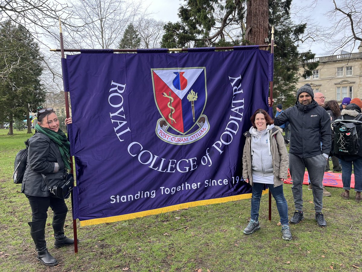 RoyColPod's tweet photo. The RCPod joined the @The_TUC in Cheltenham earlier as we marched to defend the right to strike https://t.co/EEWwQBytZ2