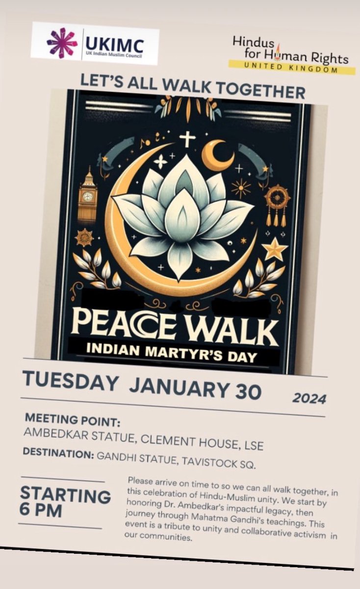 SunitaSunitaV's tweet image. We’re so proud to be “walking together” with @UKIMCouncil! Join us!
#HinduMuslimUnity 
#InterfaithUnity
#WeAreOne ❤️