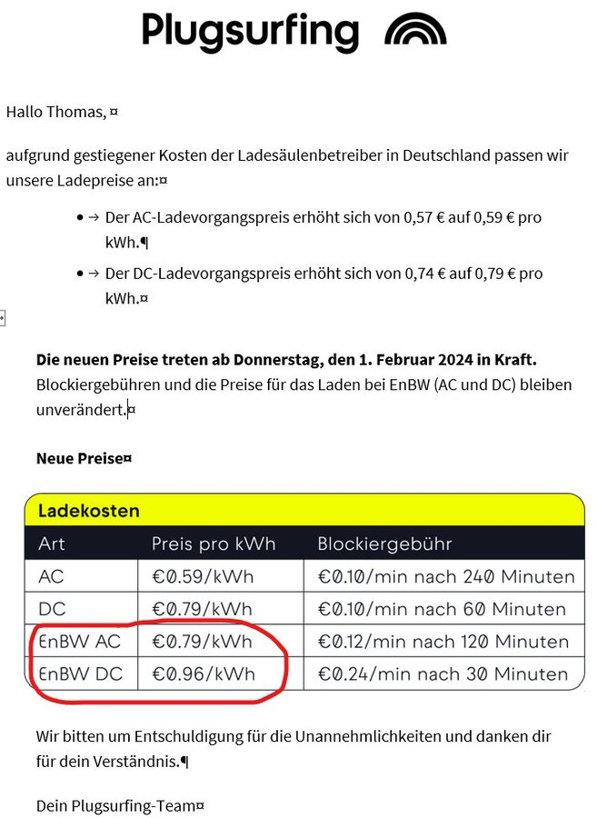 electricfelix's tweet photo. I Thought AFIR Was Supposed to Fix This
⚡️⚡️⚡️
EnBW the New IONITY?
#adhoc #pricing #roaming #EnBW #Plugsurfing #alwaysbecharging #infrastructure https://t.co/V9pgOydeOD