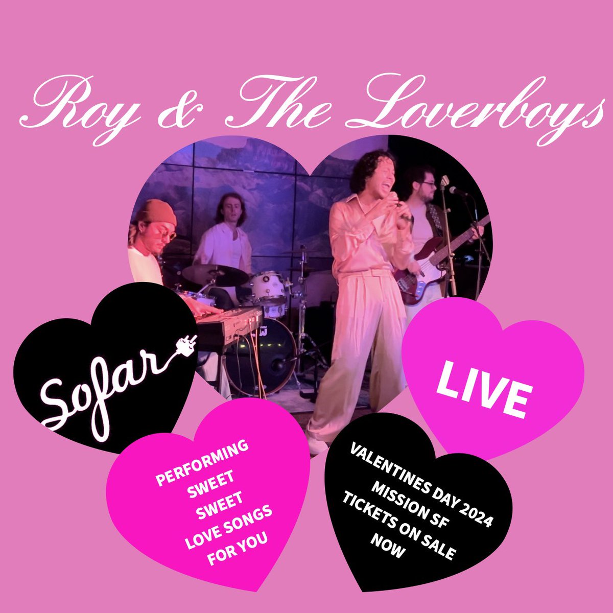 sf! sofar! your resident loverboy lucian wants to spend valentine’s day 2024 in the mission with the loverboys and you, performing sweet sweet love songs. come hear new music live before anyone else. purchase tickets sofarsounds.com/events/54079