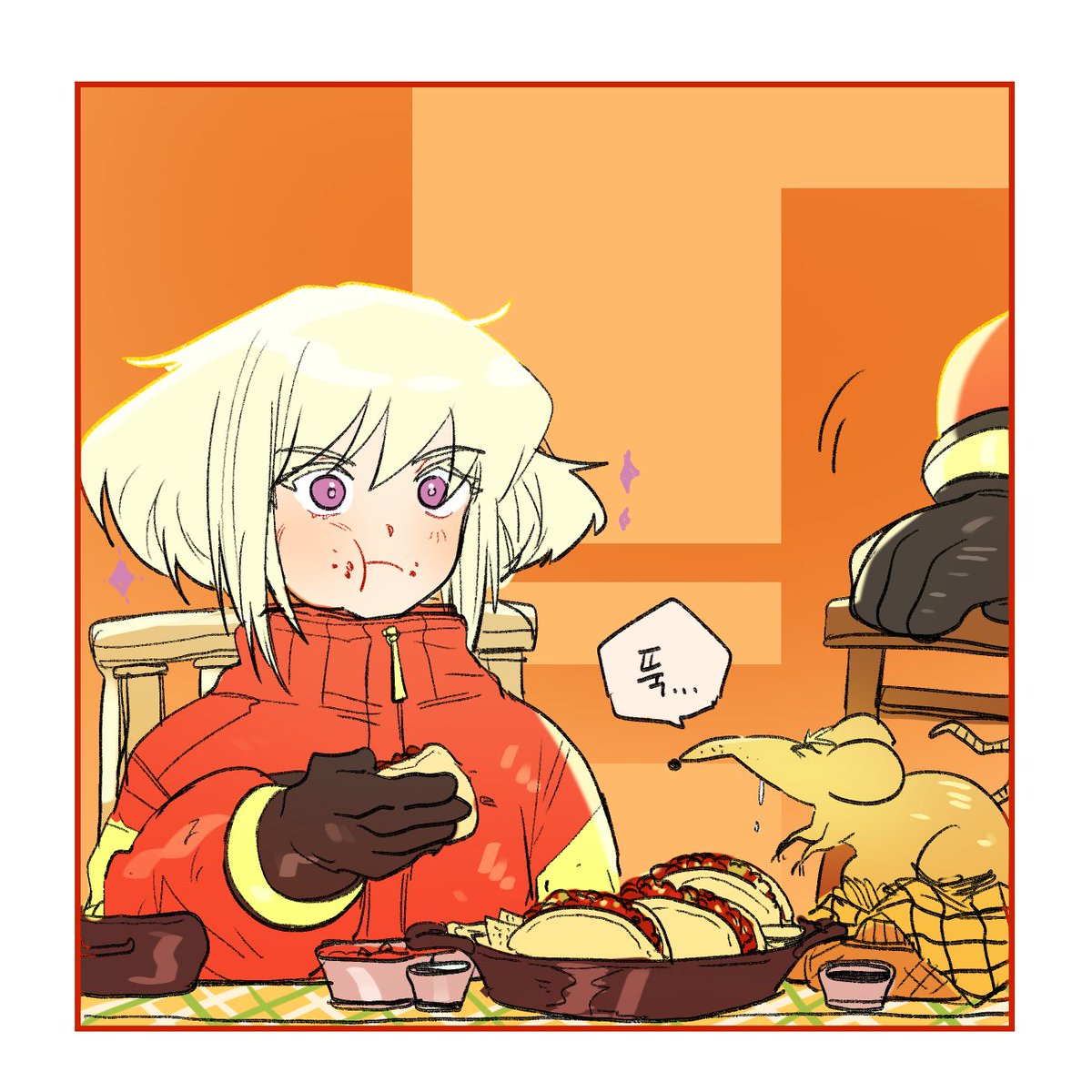 hikaru_ghost's tweet photo. 점심에 먹은 타코가 너무너뭄 맛있었어요 https://t.co/xLn2lOmXPU