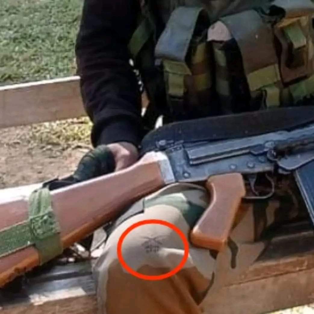 How do kuki militants wear dresses with Indian Army emblems on them? Do they support illegal immigrants? What is the real reason behind this? We need an explanation!
<a href="/AmitShah/">Amit Shah</a> <a href="/narendramodi/">Narendra Modi</a> <a href="/TOIIndiaNews/">TOI India</a> <a href="/ndtv/">NDTV</a> <a href="/HMOIndia/">गृहमंत्री कार्यालय, HMO India</a> 
#ManipurFightsBack #KukiNarcoTerrorist 
#SaveManipur