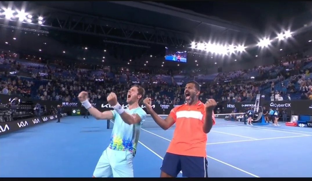 priyankit_bond's tweet photo. This win is a testament to the perseverance to the goal and  indefatigable approch towards the passion. 

Congratulations to @rohanbopanna &amp; @mattebden

#AusOpen2024 #AusOpen 
 #RohanBopanna #mattebden https://t.co/FiHmf51cYH