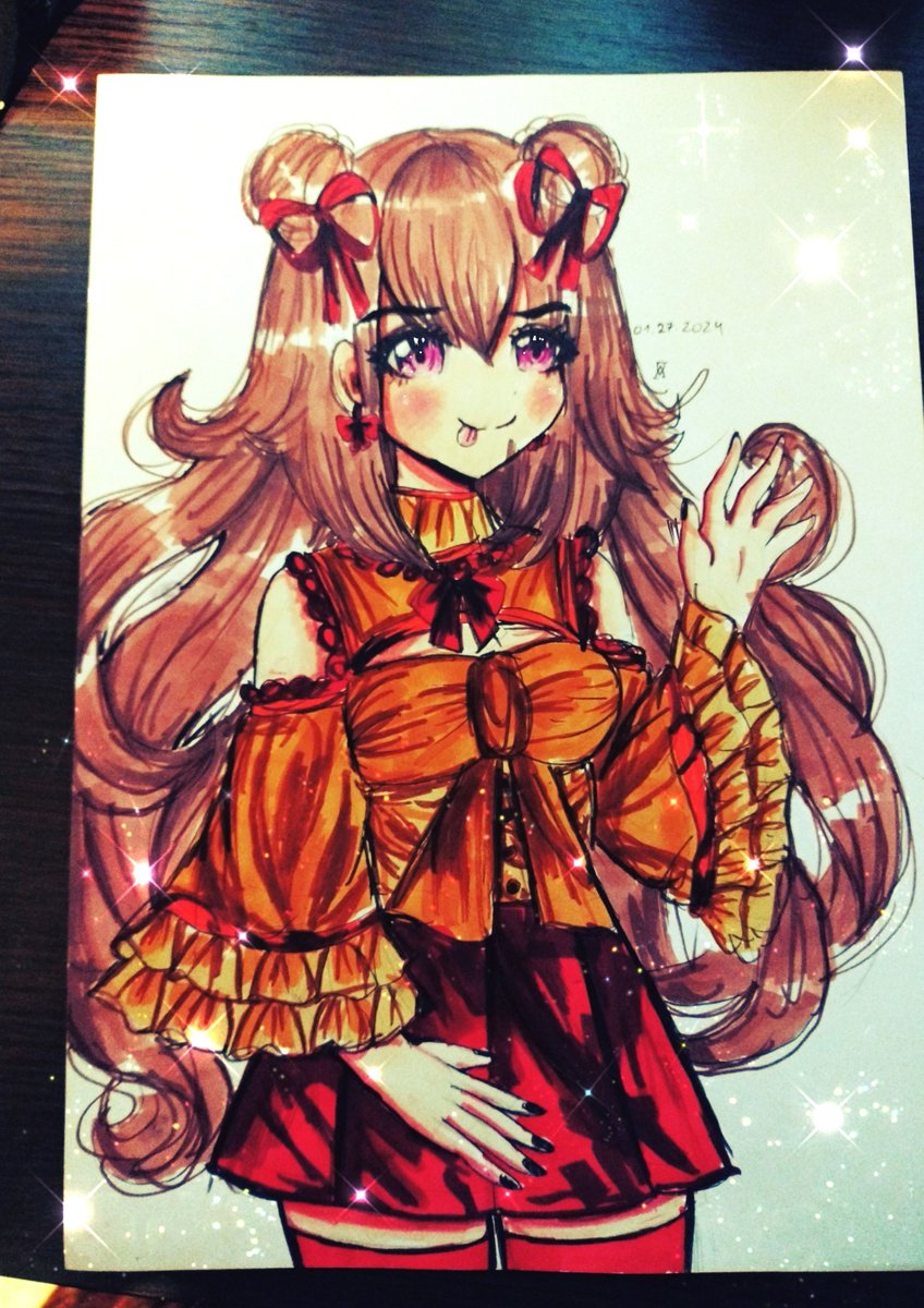 Mmanitobaa1's tweet photo. Hi ! Again I add something drawn traditionally :3
❤️Have a good Saturday !
#traditional #anime #animeart #animegirl #animefanart #cute #girl #art #drawing #drawingart #fanart #manga #mangaart #mangagirl https://t.co/YiVHpSc6a6