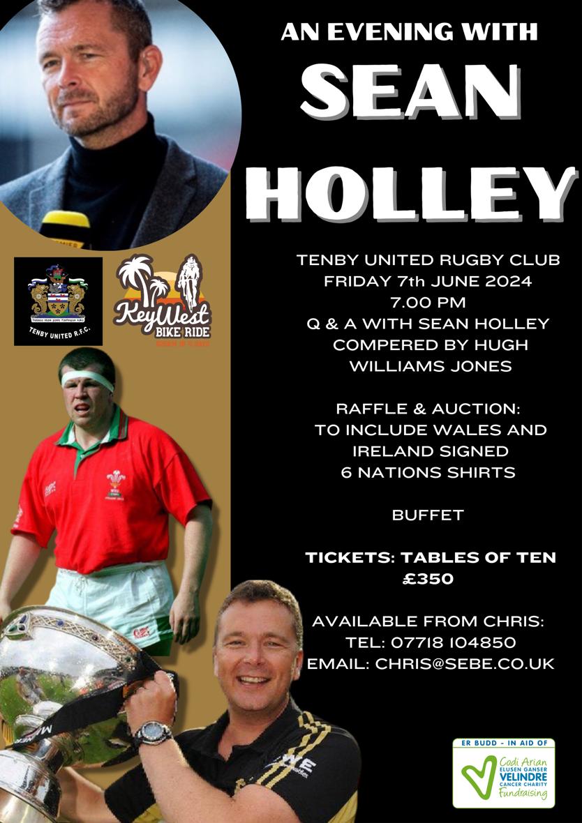 Top night ahead in Tenby United in June, limited tickets available @_SeanHolley @VOC2016 @Velindre get your tickets soon from @csteph_bird