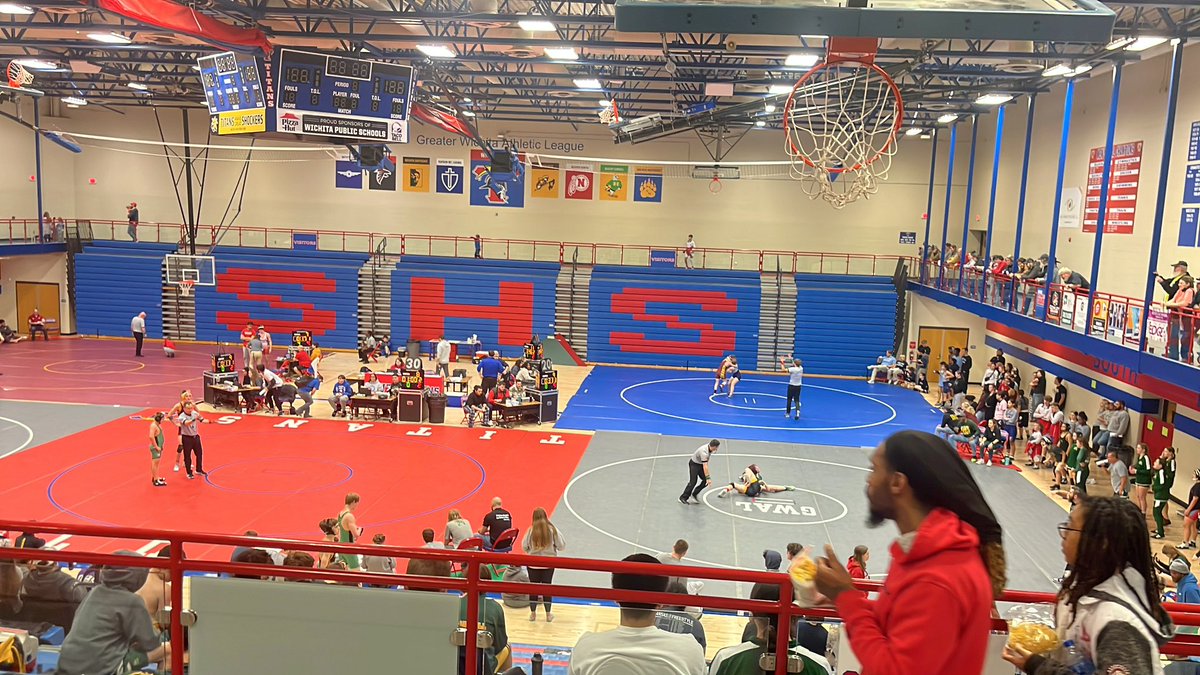 Spending my Saturday supporting girls wrestling.  Later heading to Mulvane to watch girls basketball at 10:00 little later.