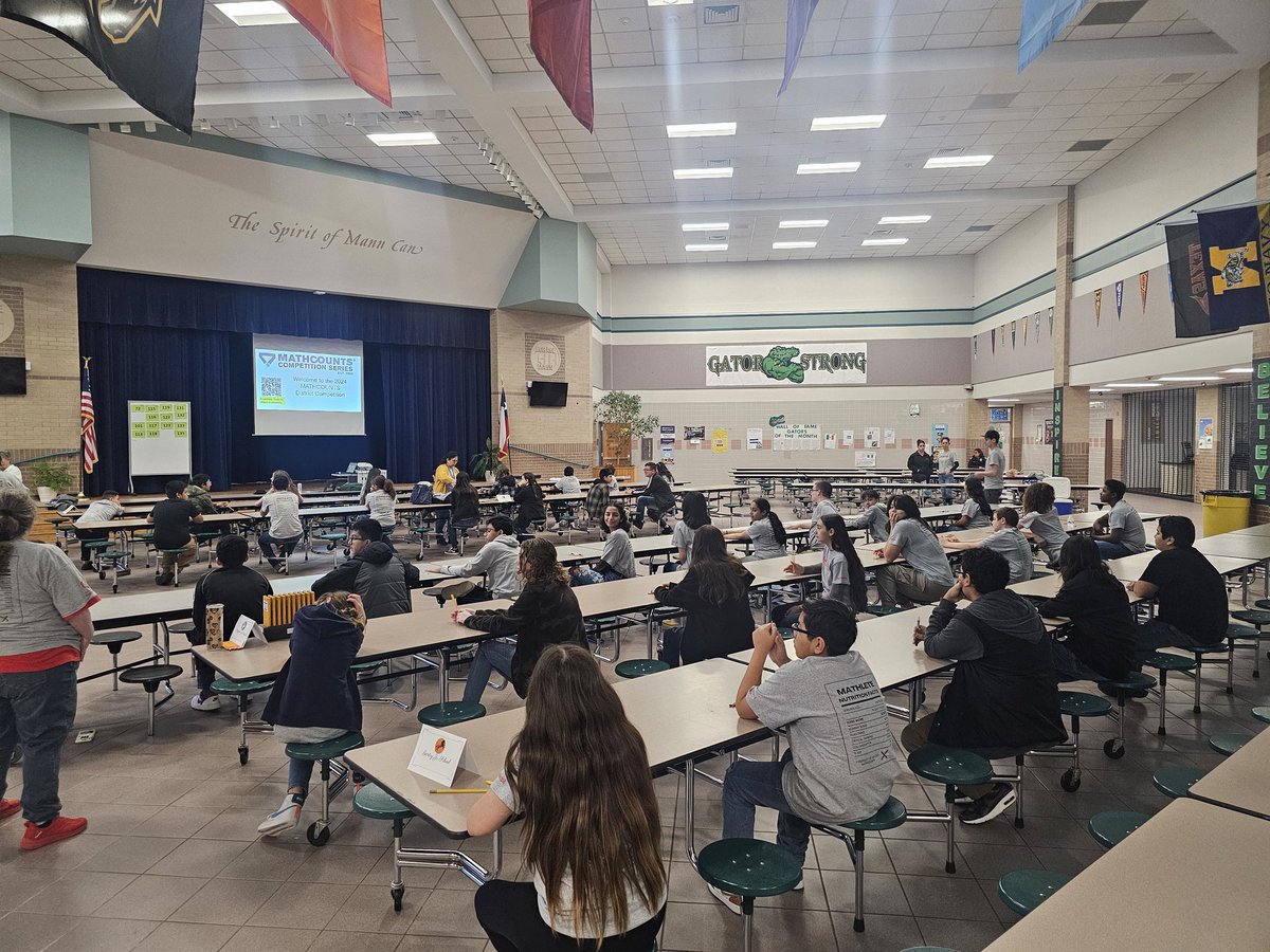 <a href="/GCCISD/">Goose Creek CISD</a> <a href="/CreekMath/">Goose Creek Math</a> They are ready! Here we go! Over 40 JS #GiantMathematicians are participating in our district <a href="/MATHCOUNTS/">MATHCOUNTS</a> competition!