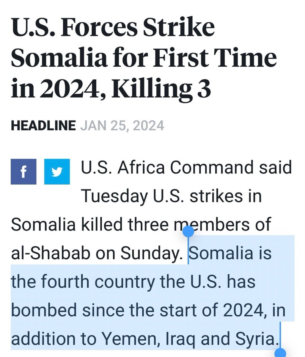 anthonyzenkus's tweet photo. Joe Biden has bombed brown and black people in 4 countries so far this year -  Somalia, Yemen, Syria and Iraq , and January isn't even over. In addition to sending Israel the bombs it's used to kill 30K Palestinians. 

A vote for Joe Biden is a vote for endless, racist war. https://t.co/ti5tt3qR6J