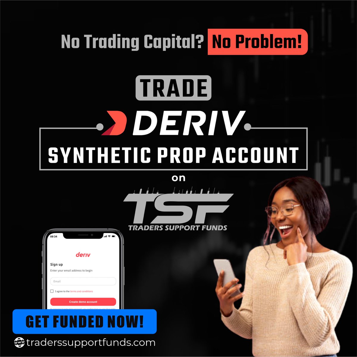 Tsupportfunds's tweet photo. Synthetic traders where are you all… we are here for you guys, get funded today! https://t.co/RiICQSvljO