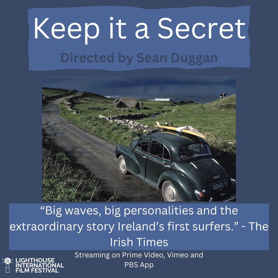 Happy Streaming Saturday!⁠ 🎦
⁠
'Keep it a Secret' which screened at #LIFF2022 is now streaming on Prime Video, Vimeo and PBS App. ⁠Directed by Sean Duggan.  
⁠
#streamingsaturday #whattowatch #saturdaynightmovies #filmmakerslife @STDuggan #keepitasecret #surfmovies #surfers