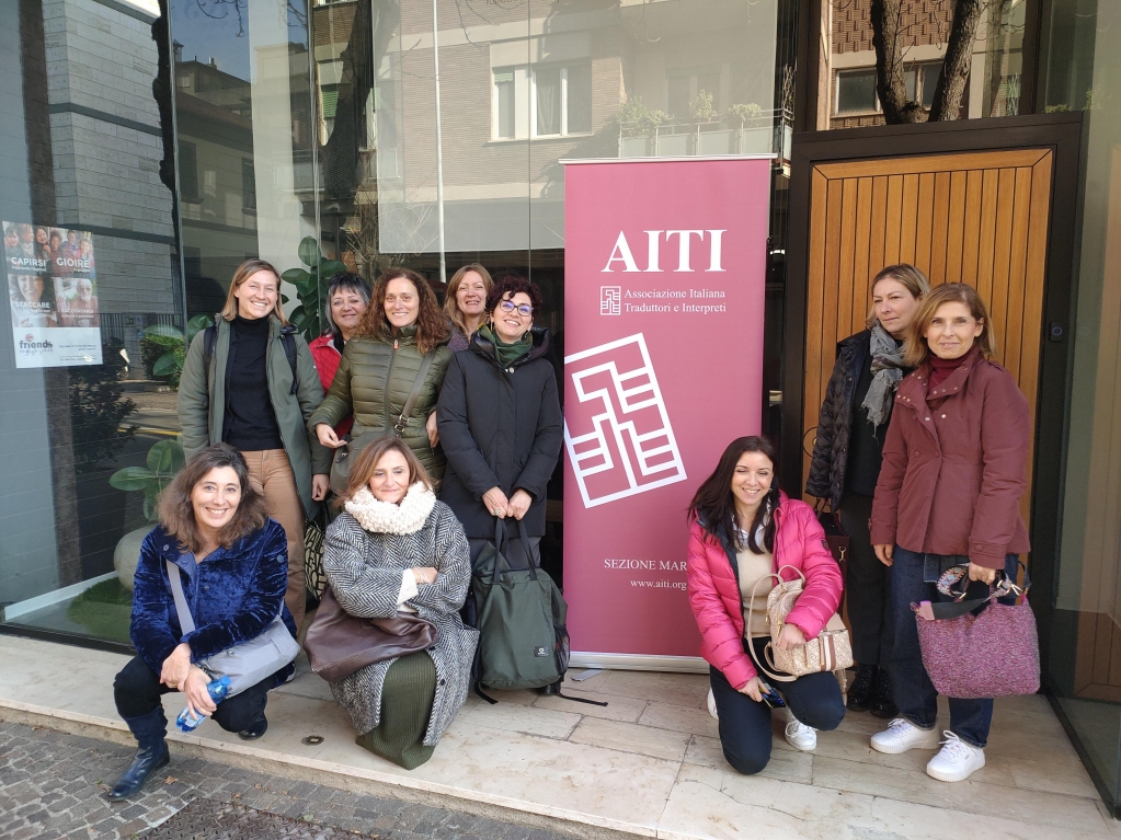 AitiTweet's tweet photo. Pubblichiamo alcuni scatti del seminario in corso a Pesaro “Fra traduzione e copywriting: la transcreation DE>IT” della #sezioneAITI Marche. Claudia Benetello sta illustrando le competenze necessarie e le insidie della transcreation.
#formazioneAITI #AITIforma #sabatoconAITI https://t.co/YFBMmrO6TP