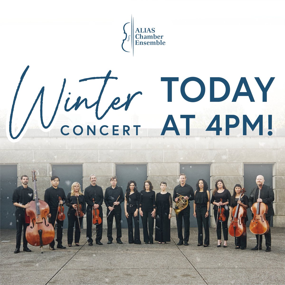 AliasEnsemble's tweet photo. Are you coming to our concert today at 4?

It’s not too late! Come out and enjoy a wide array of old and new musical styles, showcasing our musicians' incredible talents!

Grab your tickets!
https://t.co/V4tnCh30mY https://t.co/H9baXqC2ap