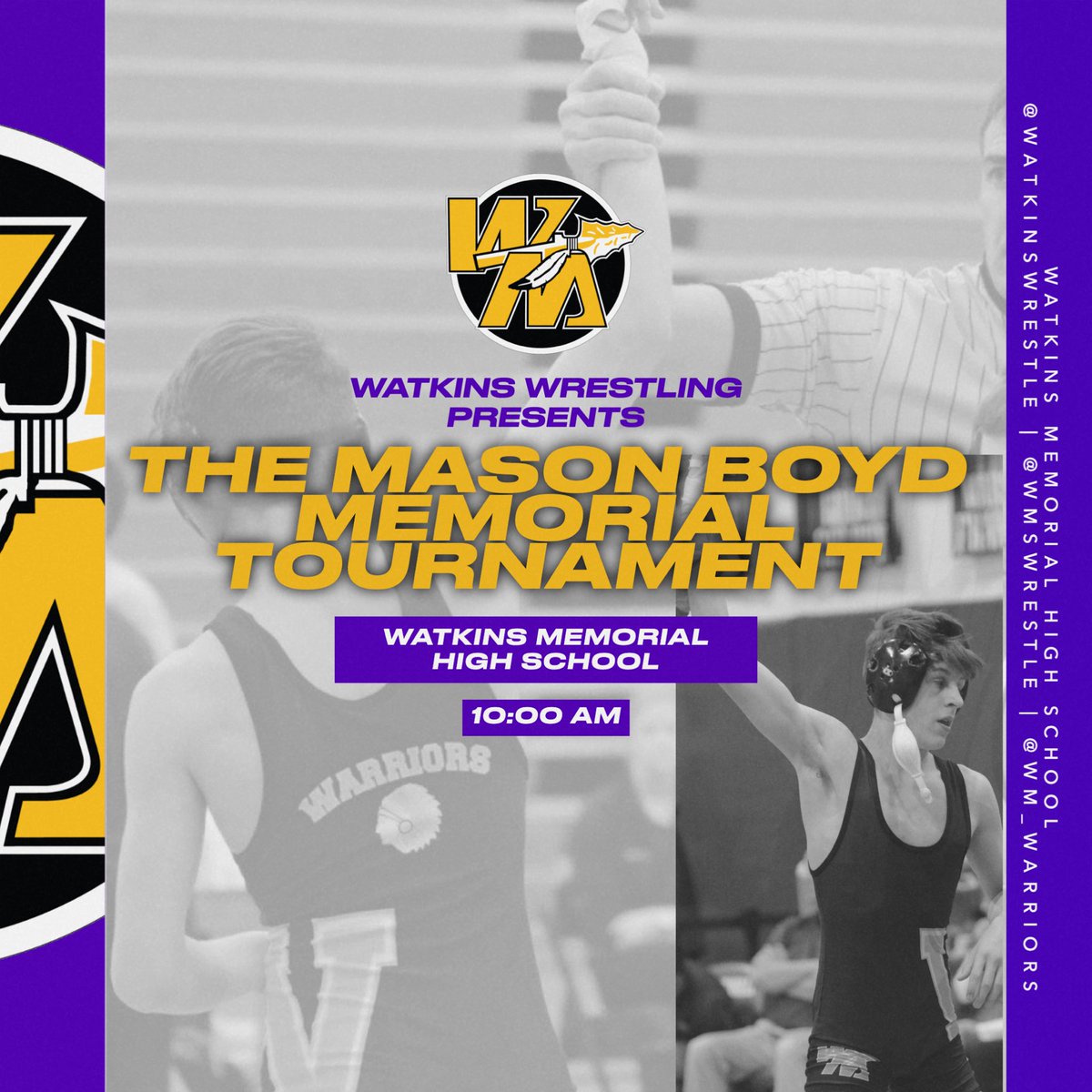 An important day for our team, our program ⚫️💜🟡

#ForMason

#WatkinsWarriorWay
