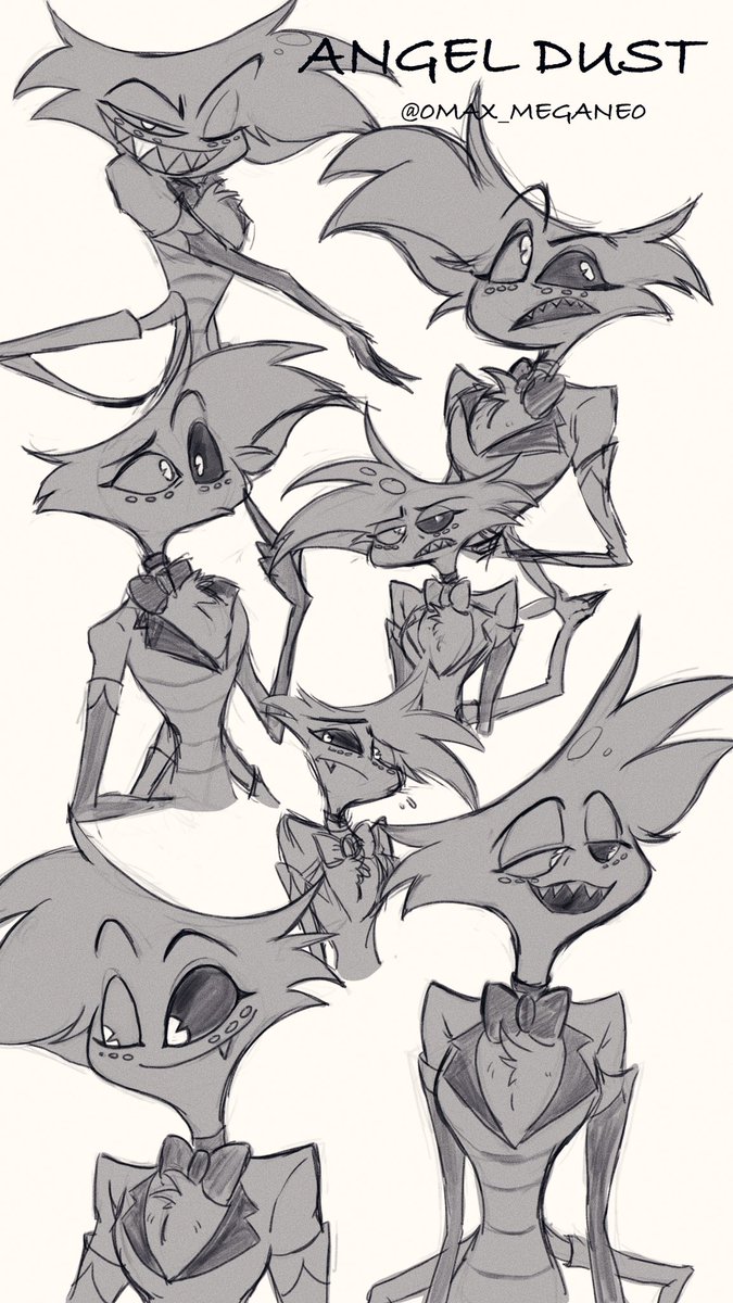 Angel Dust & Husk sketch
#HazbinHotelFanart 