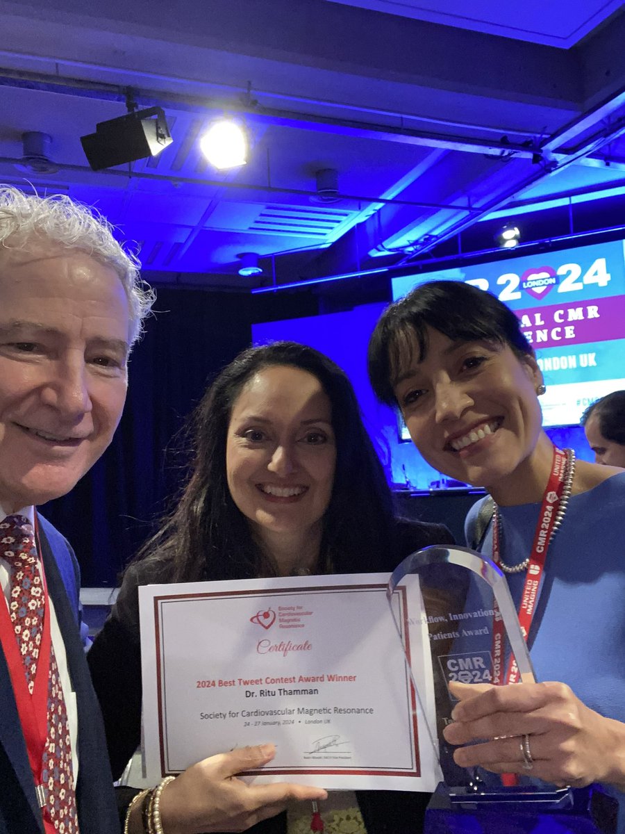 Patricia Rodriguez Lozano MD, MS (@prodriguezmd) on Twitter photo Honored to receive the Workflow, Innovations, Patient Award at #CMR2024 for my Women's Heart Program talk. Huge thanks to program chairs <a href="/JStojanovskaMD/">Jadranka Stojanovska MD MS FSCMR</a> <a href="/ThomasTreibel/">Thomas Treibel</a>. A memorable conference finale, topped off with a pic with our CEO <a href="/chiarabd/">C Bucciarelli-Ducci</a> and @VicerrariMD <a href="/iamritu/">Ritu Thamman MD</a> Honored to receive the Workflow, Innovations, Patient Award at #CMR2024 for my Women's Heart Program talk. Huge thanks to program chairs <a href="/JStojanovskaMD/">Jadranka Stojanovska MD MS FSCMR</a> <a href="/ThomasTreibel/">Thomas Treibel</a>. A memorable conference finale, topped off with a pic with our CEO <a href="/chiarabd/">C Bucciarelli-Ducci</a> and @VicerrariMD <a href="/iamritu/">Ritu Thamman MD</a>