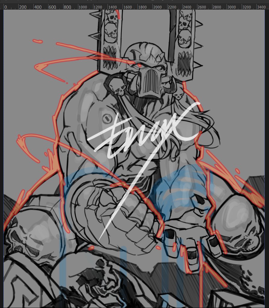 'Just give me the Peace.'
really kharn?? XD WIP
#warhammer40k #warhammer40000 #WarhammerArt #worldeaters #kharn #art #artist #illustrationart #digitalart #Fanarts #WIP