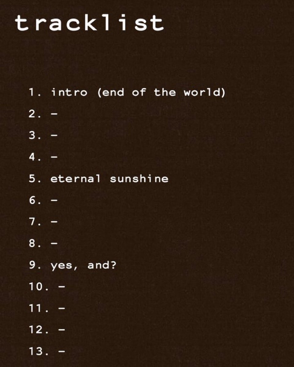 sweetneroutnow's tweet image. ETERNAL SUNSHINE #NEXTSINGLE