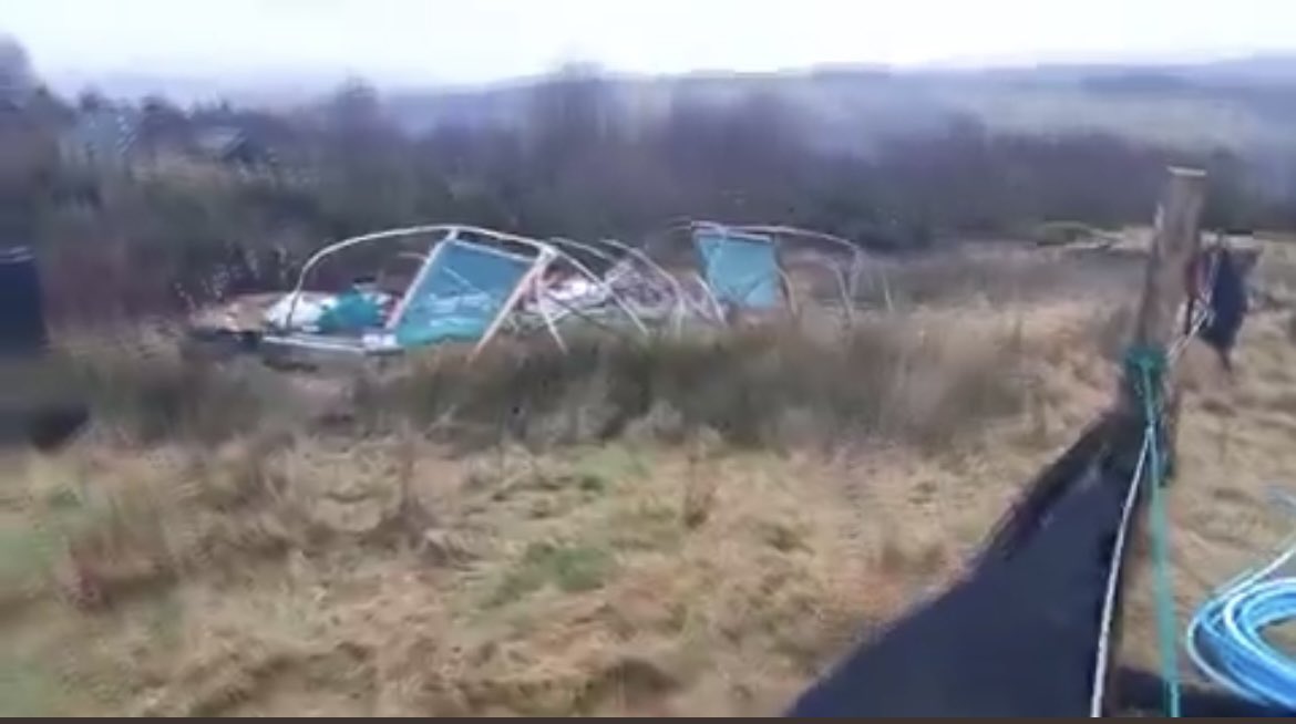 Dear people, our friend Gina <a href="/hilltopgina/">Gina Bates Ⓥ 𓃟 Pigoneer™.</a> #Pigoneer has been hit hard by the weather in Scotland, her polytunnel was destroyed by Storm Isha &amp; even worse 2 of her beloved horses were sick and Gemini had to be euthanised. Can we plse help, her paypal is ginaonthehill@hotmail.co.uk
