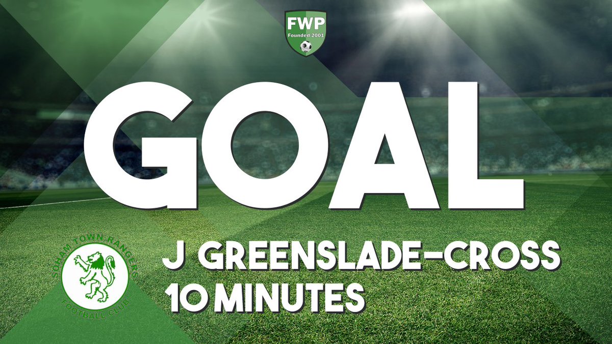 GOAL: SOHAM TOWN RANGERS 2-0 Sheringham Town - Joe Greenslade-Cross (10') fwp.co/73xfLM