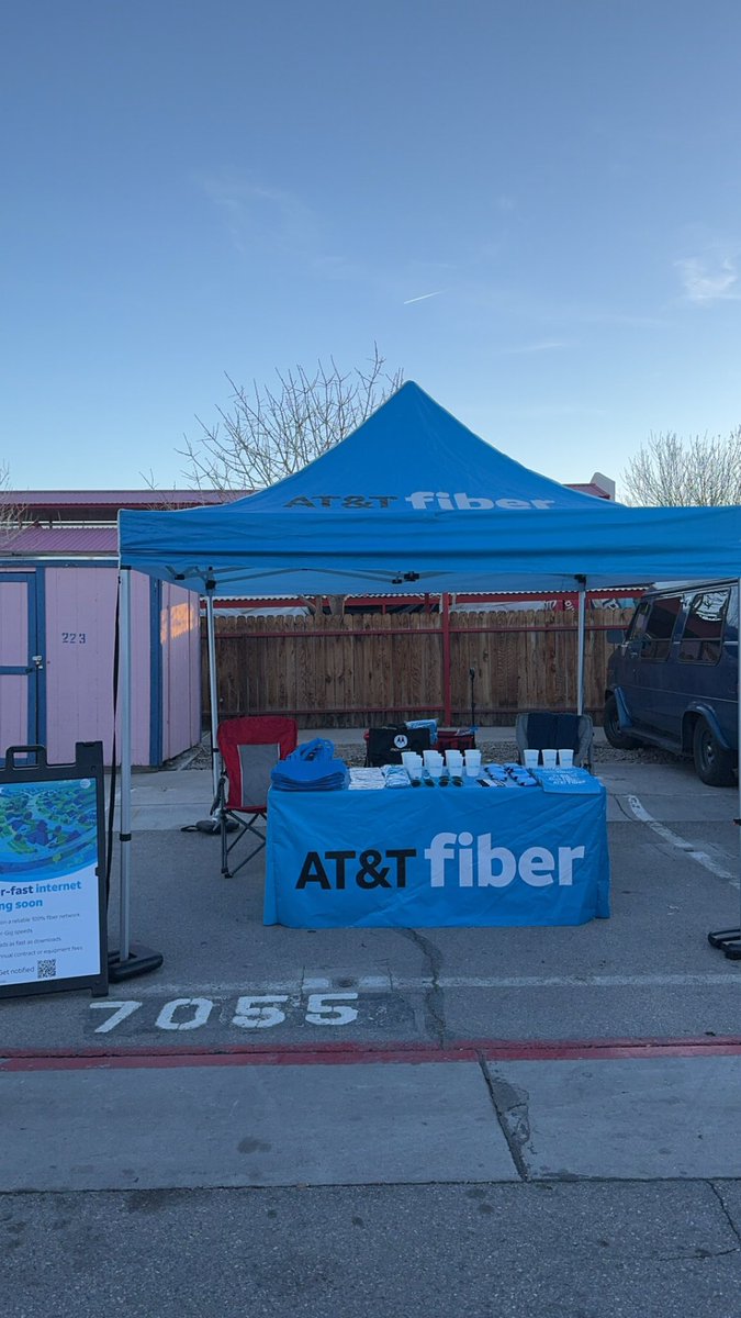 Nellis is ready @BroadacresMEC come visit us space #7055 #attfiber #lifeatatt #desertTKO @Viviana57084081 @GregJacksonWIN @linadots @gowestregion @DesertSW_