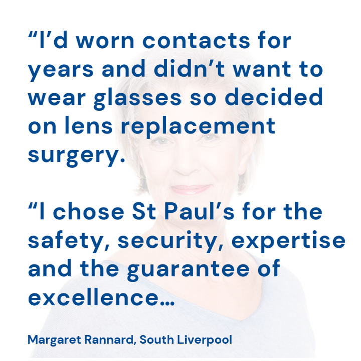 StPaulsLaser's tweet photo. Margaret had lens replacement surgery at St Paul’s Laser Vision and couldn't be happier with her results 🤩

#Lensreplacement #Lensreplacementsurgery https://t.co/cegbYOGOqR