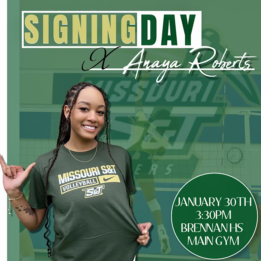 BrennanVolleyball (@brennanbearvb) on Twitter photo Come see our girl <a href="/anayaroberts_/">Anaya Roberts</a> sign to Missouri Science and Technology ๐
<a href="/NISDBrennan/">Brennan High School</a> <a href="/Brennan_AT/">Brennan Athletic Training</a> Come see our girl <a href="/anayaroberts_/">Anaya Roberts</a> sign to Missouri Science and Technology ๐
<a href="/NISDBrennan/">Brennan High School</a> <a href="/Brennan_AT/">Brennan Athletic Training</a>