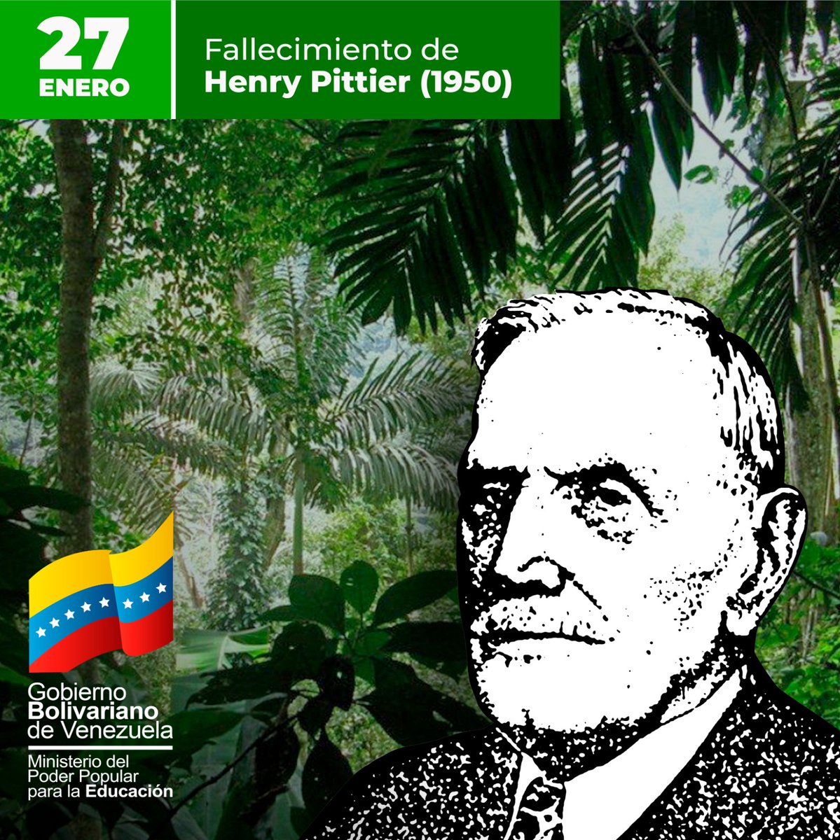 mineducacion_ve's tweet photo. ¡Sembrador de vida!

Conmemoramos a este gran ingeniero, botánico y conservacionista que dedicó a explorar y preservar la biodiversidad de nuestra hermosa Venezuela. Su trabajo amoroso e incansable nos guía en el cuidado de la naturaleza.

@NicolasMaduro
#JusticiaYVerdad https://t.co/OJ8WTW2asR