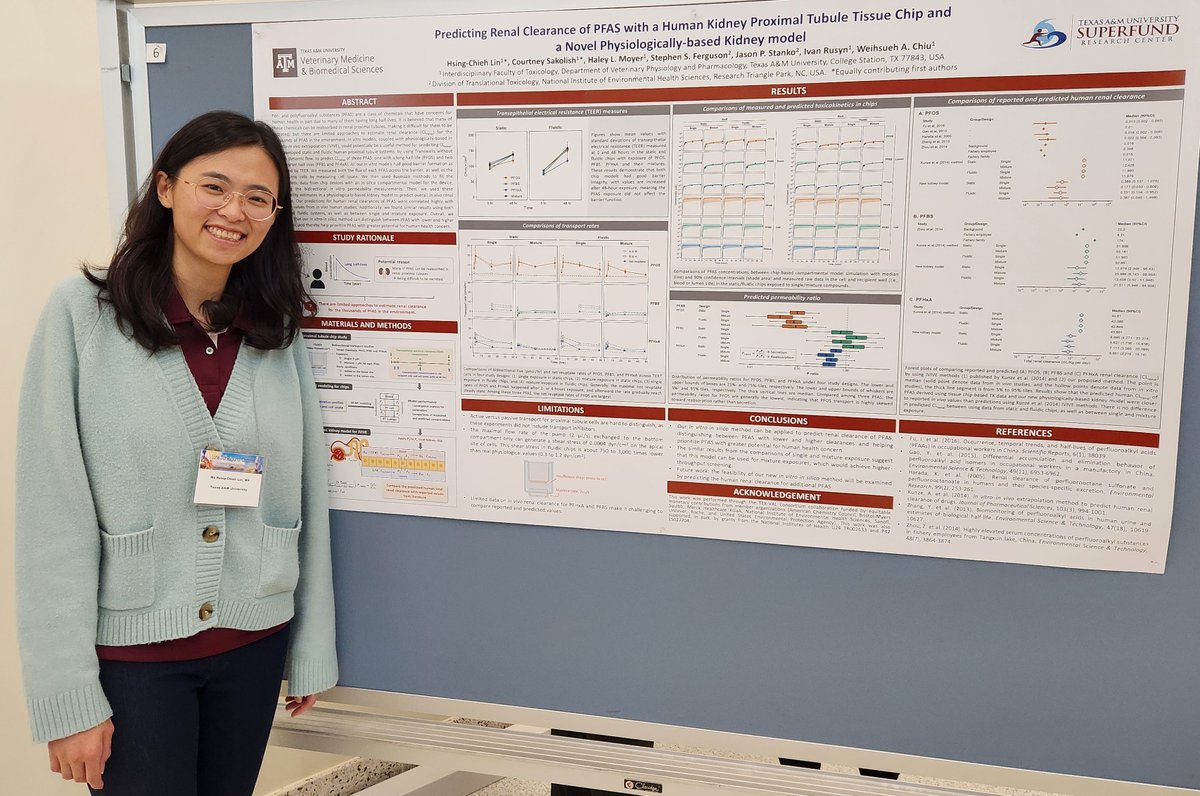 tamutox's tweet photo. Another #MarronOut at LoneStar @SOToxicology meeting! @tamusuperfund Aggies go 1-2 in platform (Eva Vitucci and Lucie Ford) and poster (Hsing-Chieh Lin and Haley Moyer) presentations! Keerthana Prayaga was best undergad winner! #WHOOP 👍
@tamuSPHresearch @tamuvetmed @SRP_NIEHS https://t.co/31Fanoyk1k