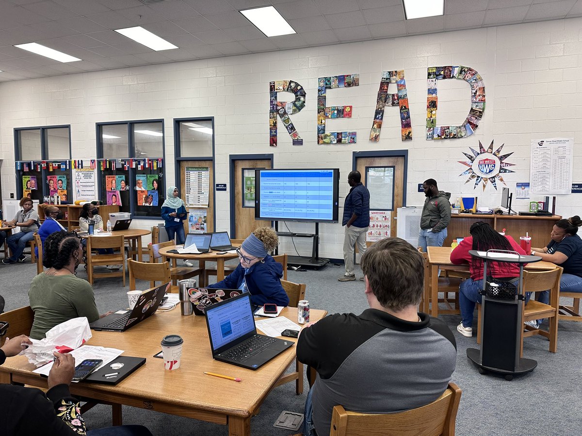 <a href="/CarverRoadMS/">Carver Road Middle</a> teachers presented their Mid Year Performance Reviews to review data &amp; discuss shifts for the 2nd semester. Kudos to our staff for their analysis, reflection, and action planning.