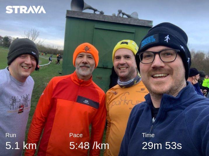 Big thanks to @footballheaven listener David (orange hat) for dragging me over the line at today’s @rvalleyparkrun after my calves blew up post @prostateunited 🏃🏻‍♂️ Great to have @SportGids1 back & good to see @Gricehead as well 👍🏻 🙏🏻 @ProstateUK 👉🏻 justgiving.com/fundraising/pr…