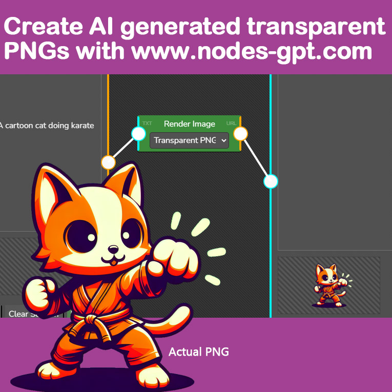 Create AI generated transparent PNGs with nodes-gpt.com 

#TransparentArt #PNGCreation #DigitalDesign #GraphicMagic #TransparencyEffect #ImageEditing #VisualArtistry #PNGGenerator #CreativeDesign #DigitalTransparency #PNG #Stickers