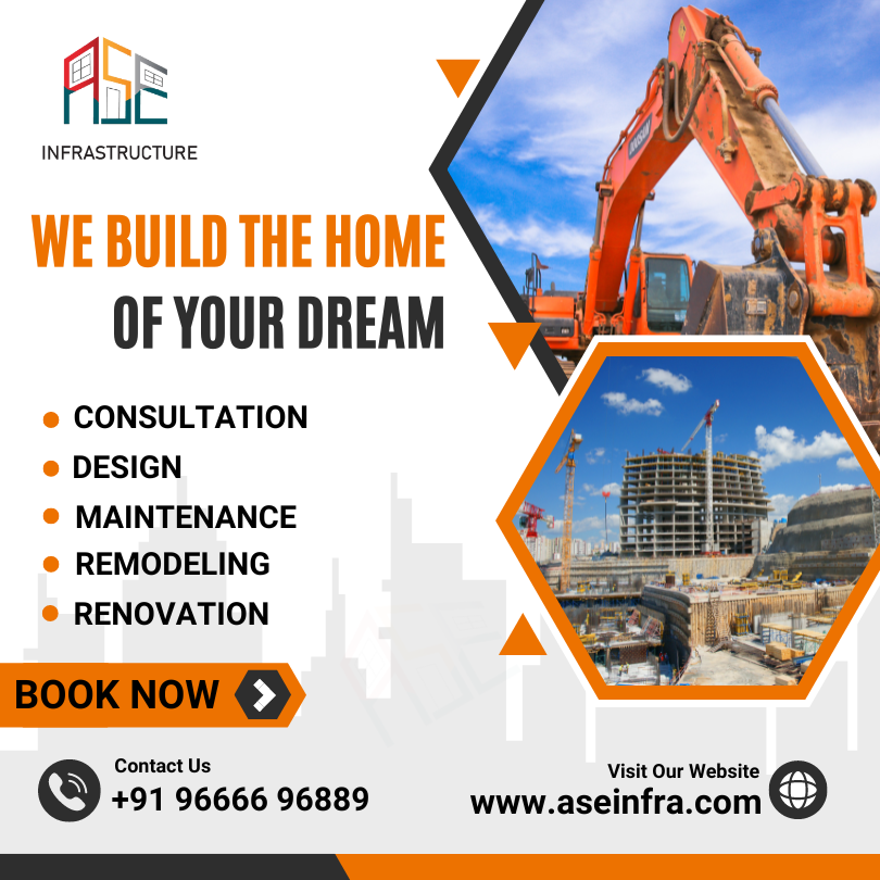 aseInfrastruct2's tweet image. #Buildingahome whether it is starter home or a luxury one choose your choice of living style. Finally as a #buildingexpert, having anoutline of the #construction process of a home will make the #buildprocess smoothly and efficiently.919666696889
Visit Us: aseinfra.com