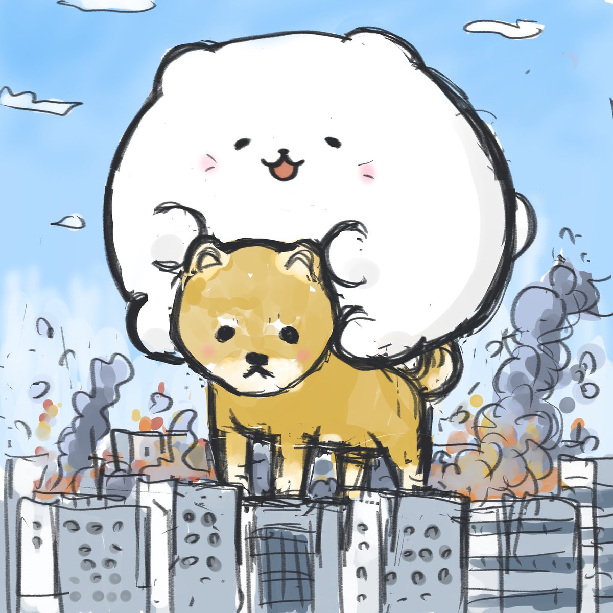 piyopan24's tweet photo. 乗ってく?
#豆柴 https://t.co/bYVvli6I09