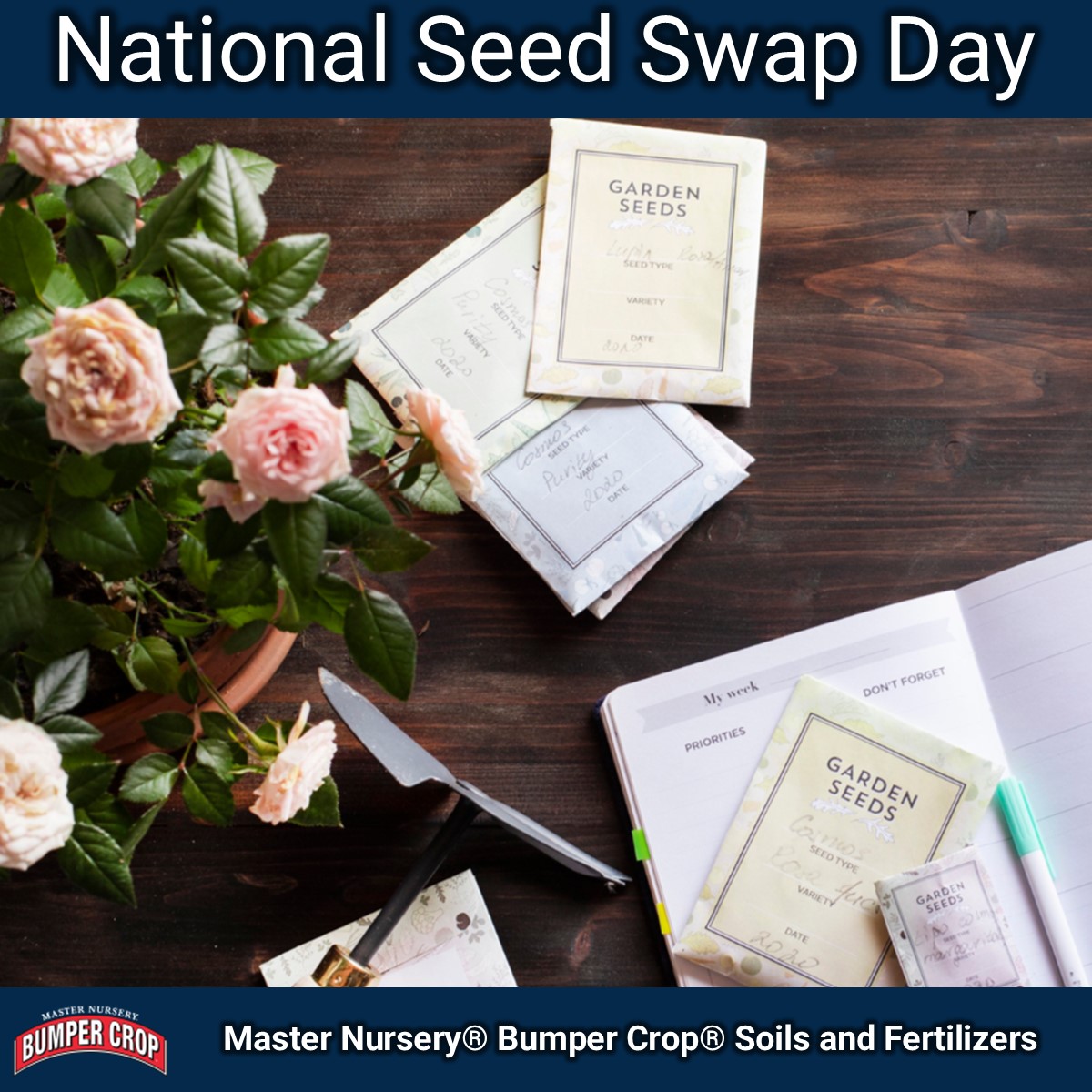 Happy National Seed Swap Day! Spring is right around the corner. Be sure to visit your local Master Nursery Garden Center for Bumper Crop® Soils and Fertilizers to ensure your seedlings get off to a great start! #SeedSwap #NationalSeedSwapDay #Seeds bumpercrop.com/store-locator/