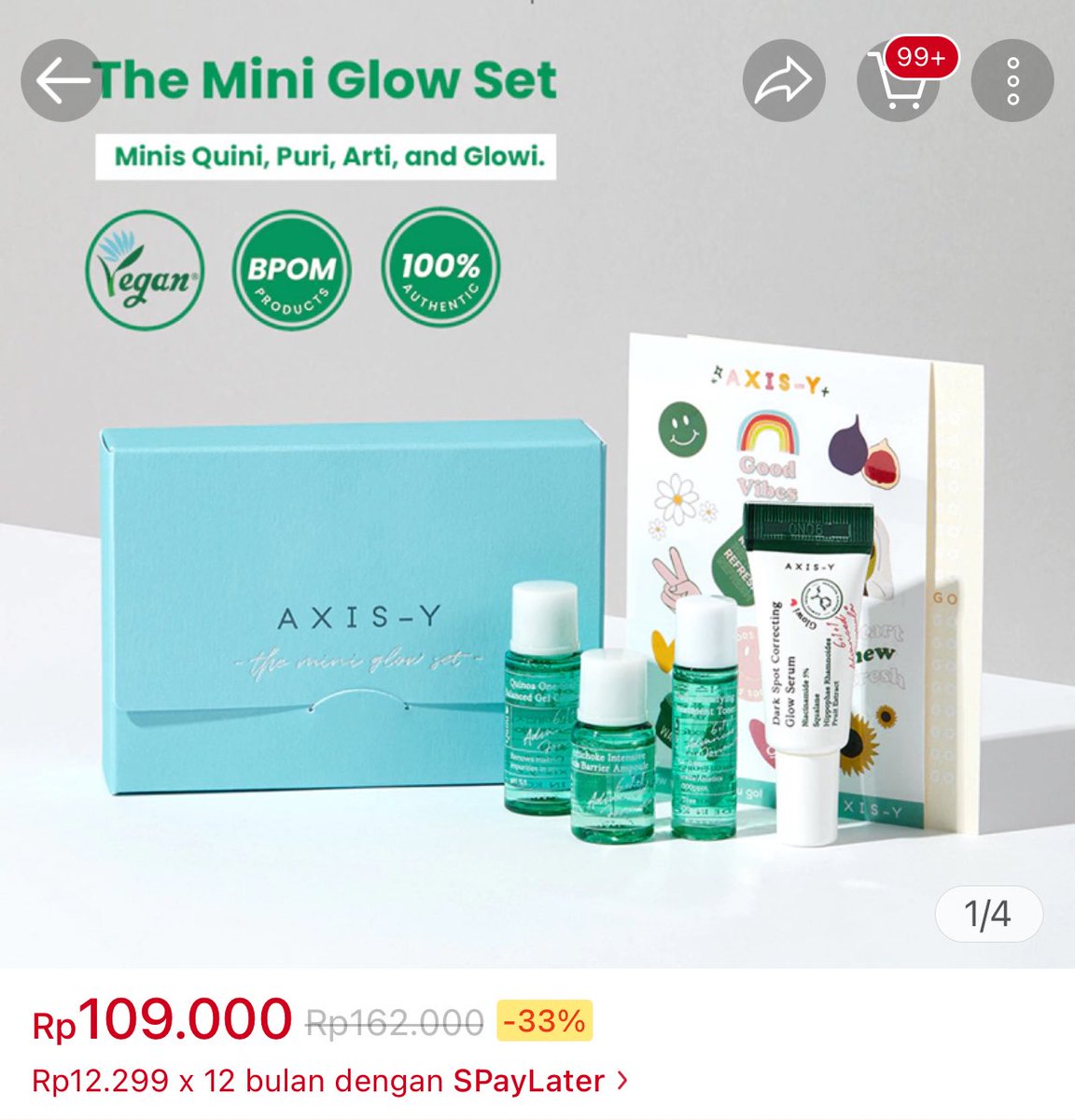 QuJastip's tweet photo. Open Pre-Order 
AXIS-Y The Mini Glow Set — 40.000

Exp. 4/24. PAO 12 Bulan.

#wts #zonauang #jastip #skincare https://t.co/au1CU7PghF