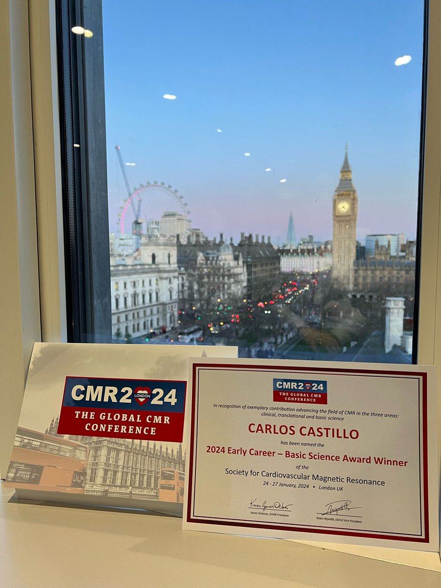 Carlos Castillo Passi (@carlos_cp92) on Twitter photo Honored to have participated in the Early Career (Basic Science) session at #CMR2024. It was extra special to win this award in London with all my friends from <a href="/KCL_CardiacMR/">KCL Cardiac MRI</a> <a href="/iHEALTHMilenio/">iHEALTH</a>. Thanks to <a href="/rbotnar/">Rene Botnar</a> and <a href="/MRI_CPrieto/">Claudia Prieto</a> for all their support!! Honored to have participated in the Early Career (Basic Science) session at #CMR2024. It was extra special to win this award in London with all my friends from <a href="/KCL_CardiacMR/">KCL Cardiac MRI</a> <a href="/iHEALTHMilenio/">iHEALTH</a>. Thanks to <a href="/rbotnar/">Rene Botnar</a> and <a href="/MRI_CPrieto/">Claudia Prieto</a> for all their support!!