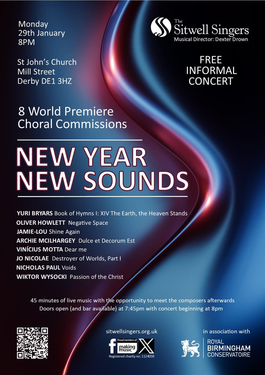 DATA (@derbyamperfarts) on Twitter photo New Year, New Sounds will be presented by Sitwell Singers at St. John the Evangelist's Church on Monday derbyartsandtheatre.org.uk/event/925 <a href="/sitwellsingers/">The Sitwell Singers</a> New Year, New Sounds will be presented by Sitwell Singers at St. John the Evangelist's Church on Monday derbyartsandtheatre.org.uk/event/925 <a href="/sitwellsingers/">The Sitwell Singers</a>