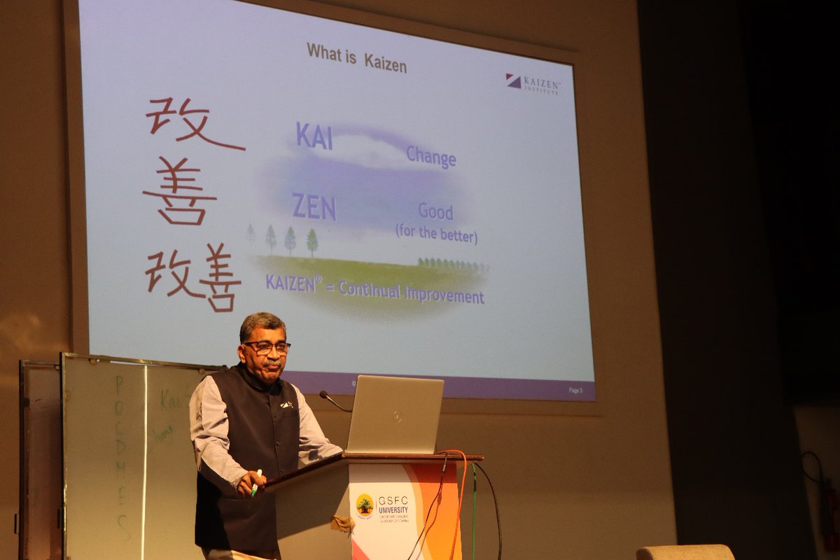 GSFCUniversity's tweet image. Embarked on an enlightening journey with Mr. Subendru Roy, exploring the transformative concepts of Kaizen and 5S. Navigating through the rich history of Kaizen, we gained insights into its roots, shaping our approach to improvement over time.
#FoundationCourse
#KaizenJourney
#5S