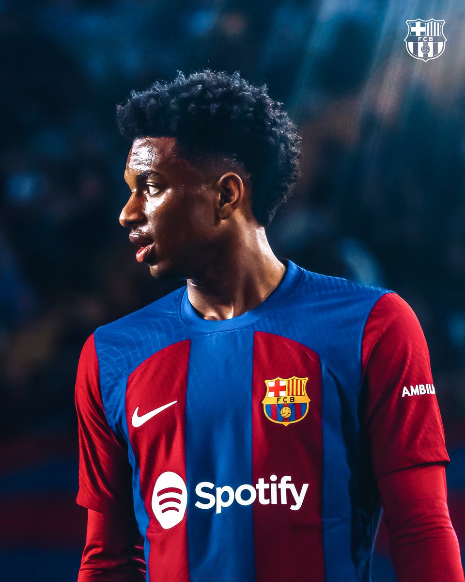 FCBarcelona's tweet photo. Get well soon, Balde! ❤️‍🩹 https://t.co/cq9YEqyYJ3