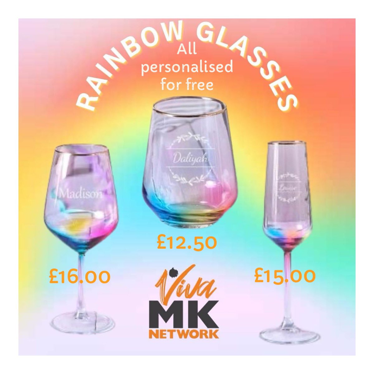 ShopWithKerry's tweet image. #Wine Glass: kerry.vivamknetwork.co.uk/rainbow-wine-g…

#Tumbler: kerry.vivamknetwork.co.uk/rainbow-tumble…

#Champagne Flute: kerry.vivamknetwork.co.uk/rainbow-champa…

Find more beautiful #gifts and ideas at facebook.com/groups/KerrysO…

#party #celebration #rainbow